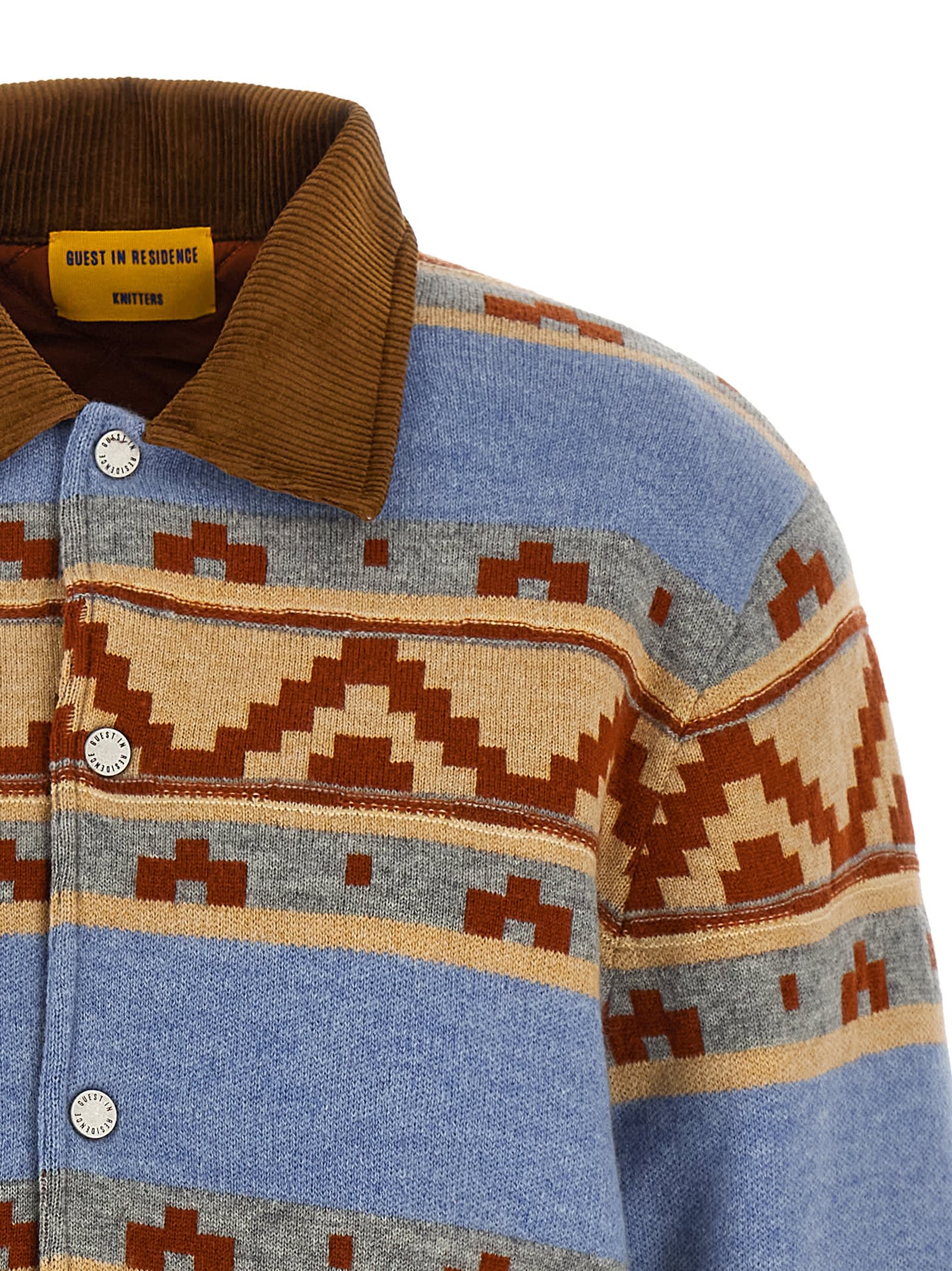 Guest In Residence Western Industry Quilted Wool And Cashmere-blend Jacket In Blue