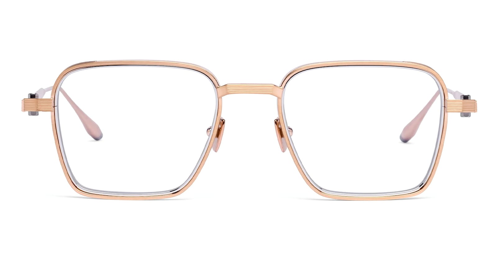 Akoni Giano - Brushed 12k Gold / Silver Rx Glasses In Gold