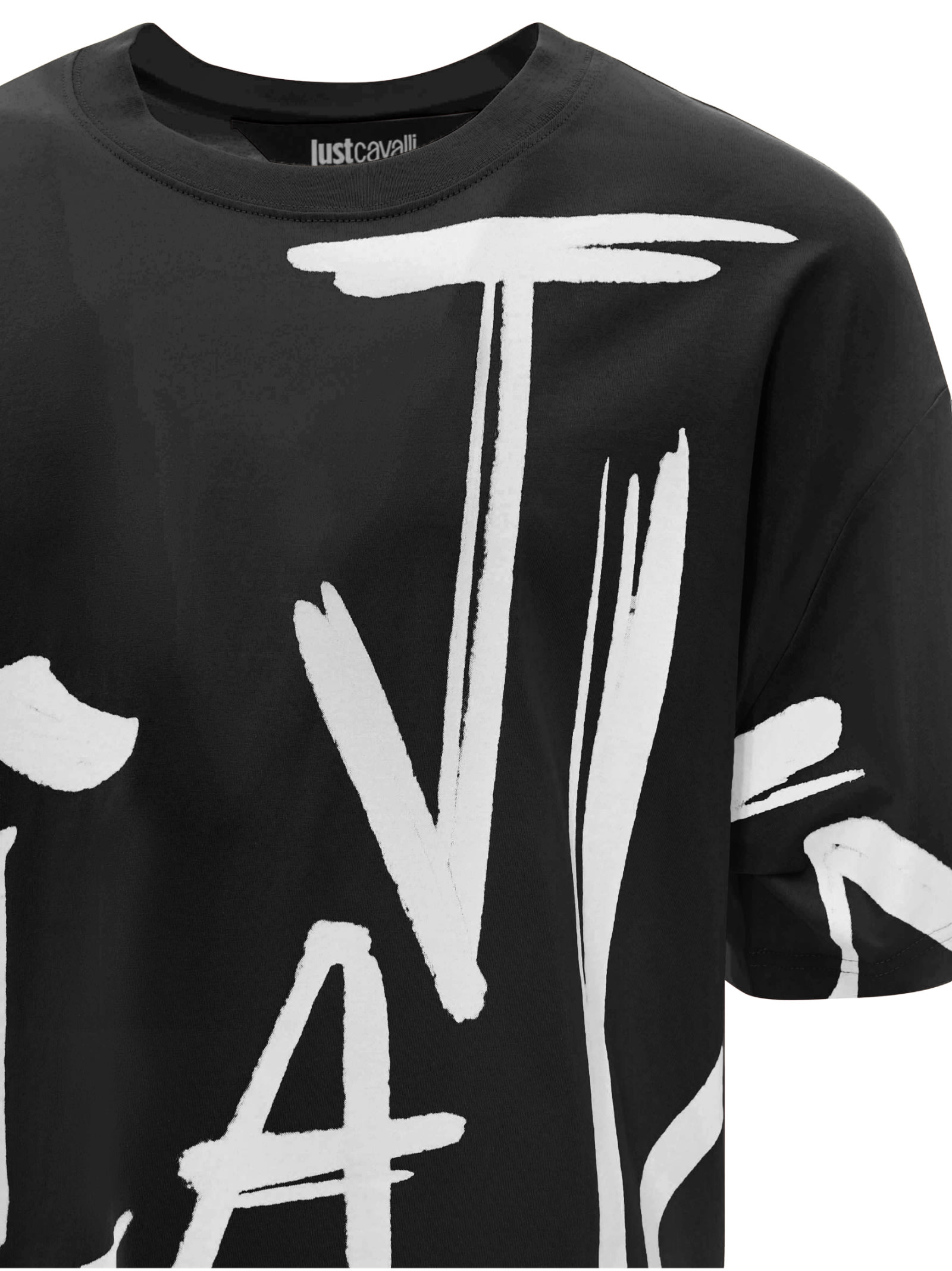 Just Cavalli T-shirt In Black