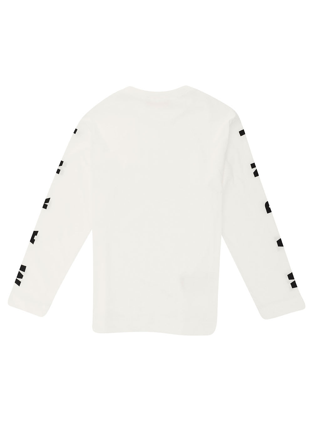 Shop Marni Boy Long Sleeve T-shirt With Logo On Sleeves In Cotton Boy In White