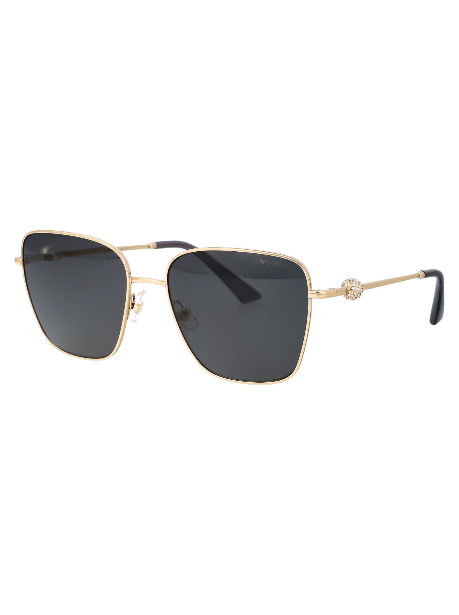 Shop Jimmy Choo 0jc4001b Sunglasses In 300673 Pale Gold