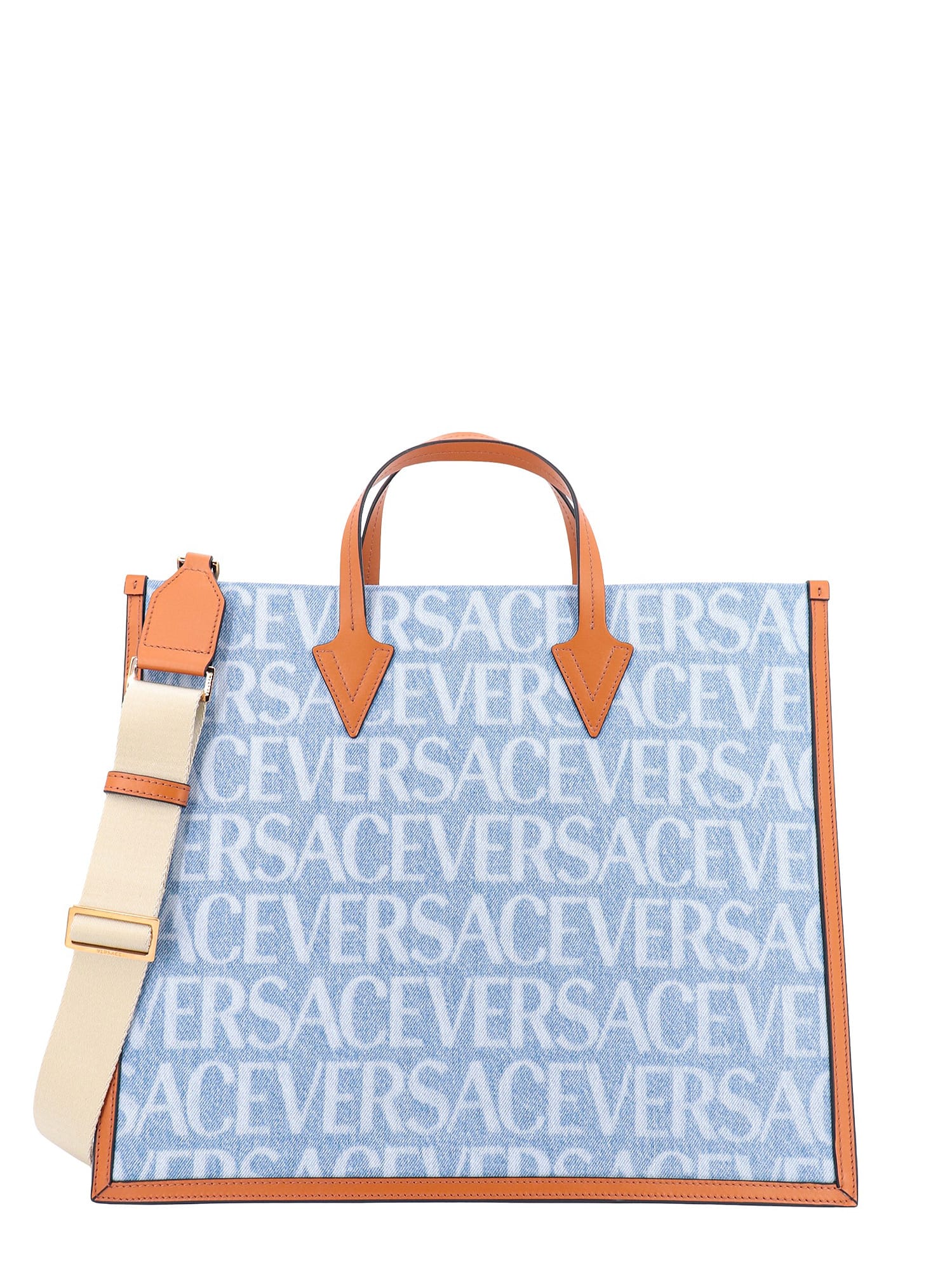 Versace Handbag In Blue