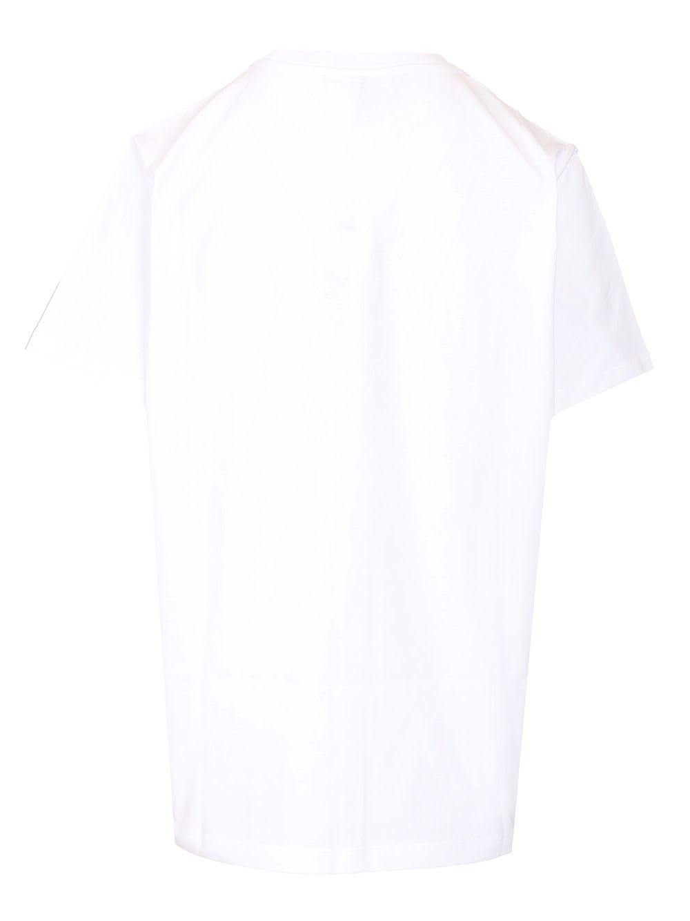 Ganni White Organic Cotton T-shirts In White