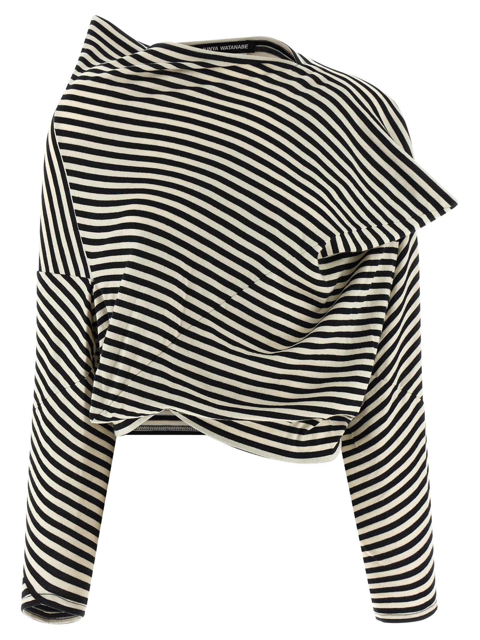 Junya Watanabe Asymmetrical Hem Sweater In Black