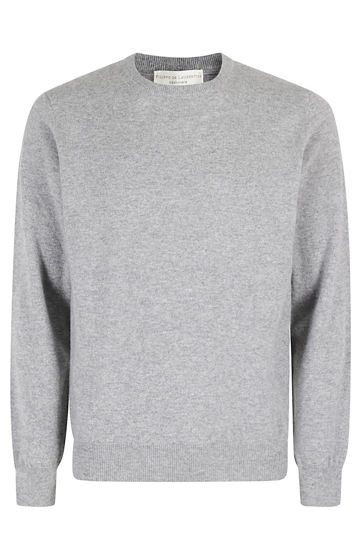 Shop Filippo De Laurentiis Girocollo ml Cashmere In Grigio Chiaro