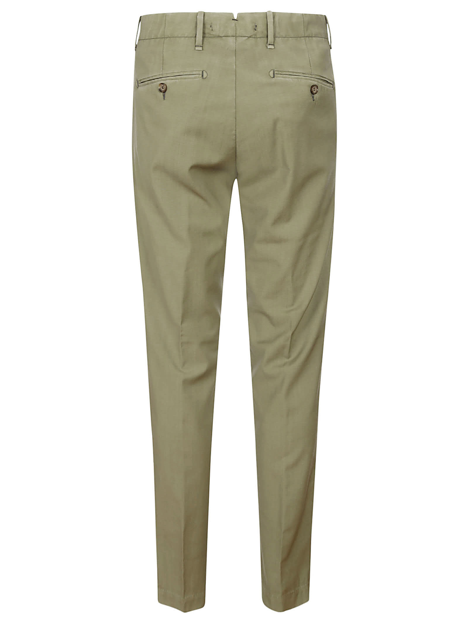 Shop Myths Trousers Micro Pinces Wool In Green