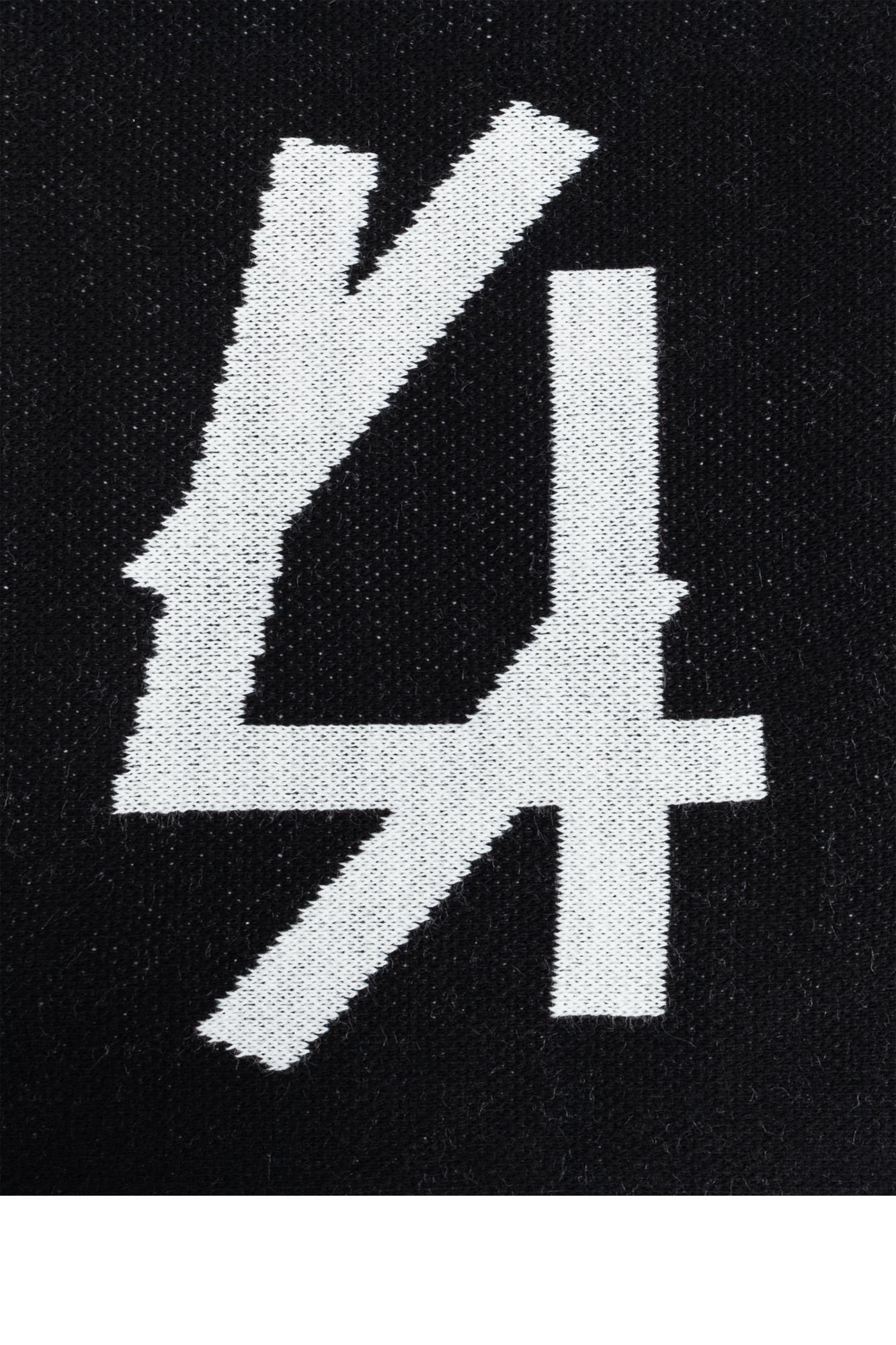 44 Label Group Logo-jacquard Scarf In Black