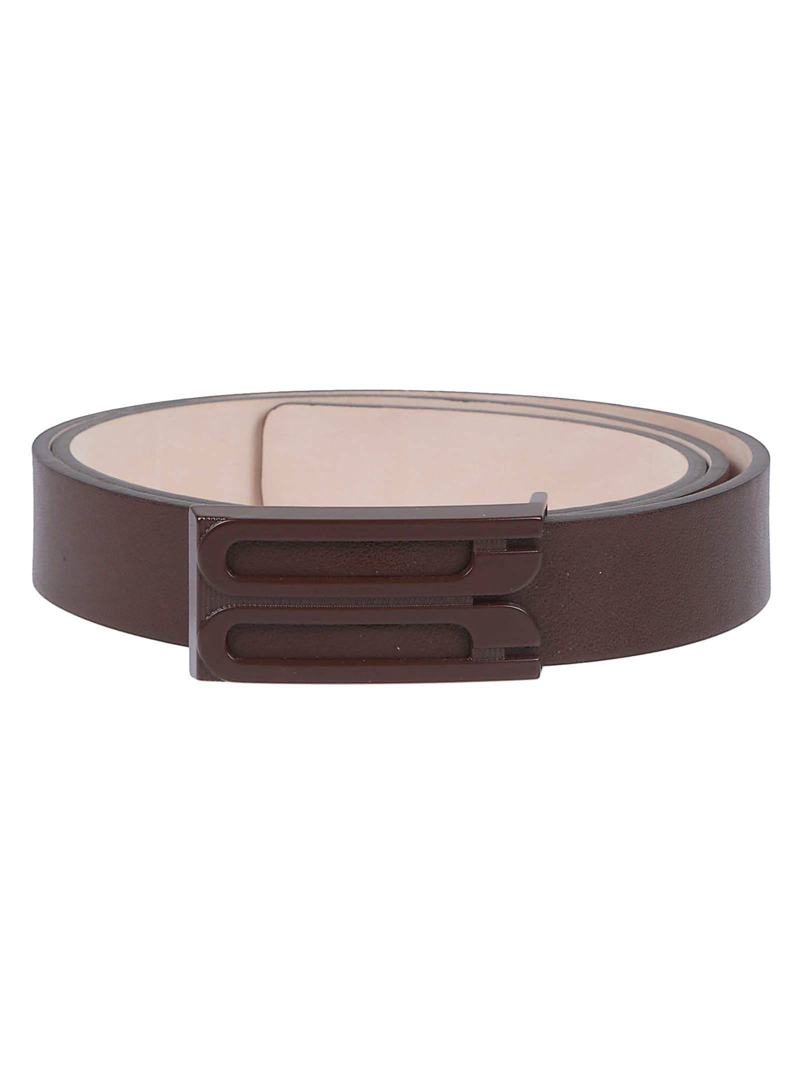 Victoria Beckham Tonal Regular Frame Belt In Brown