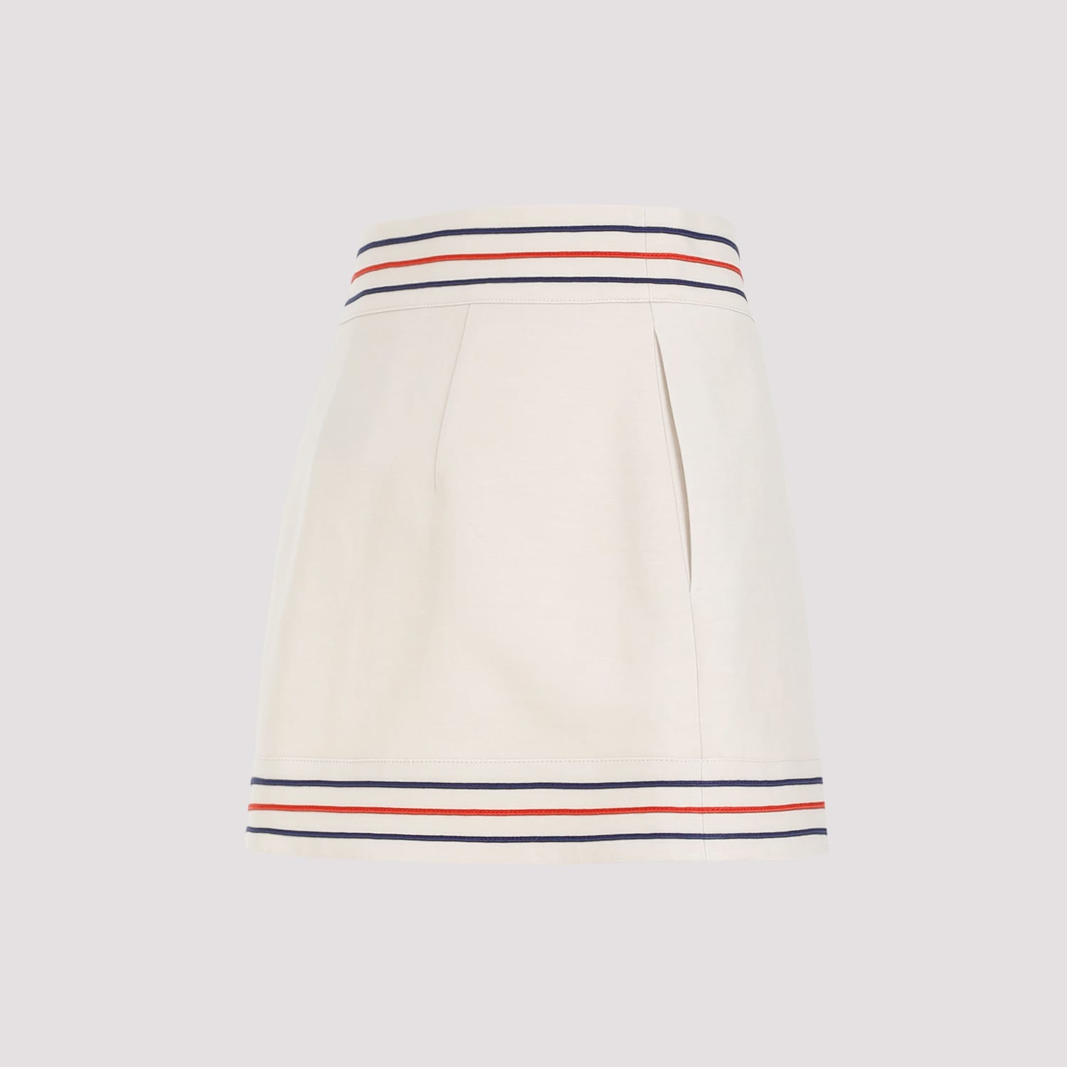 Shop Gucci Skirt In Gardenia Mix