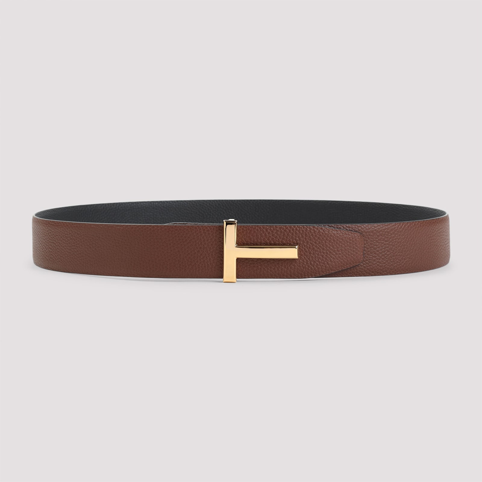 Grained Calf Leather Belt