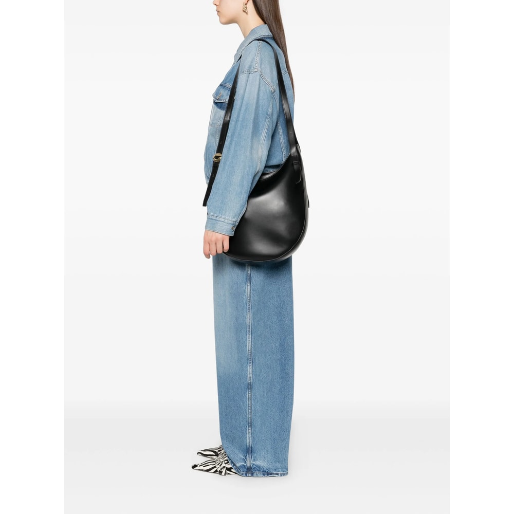 Coperni Leather Shoulder Bag In Black