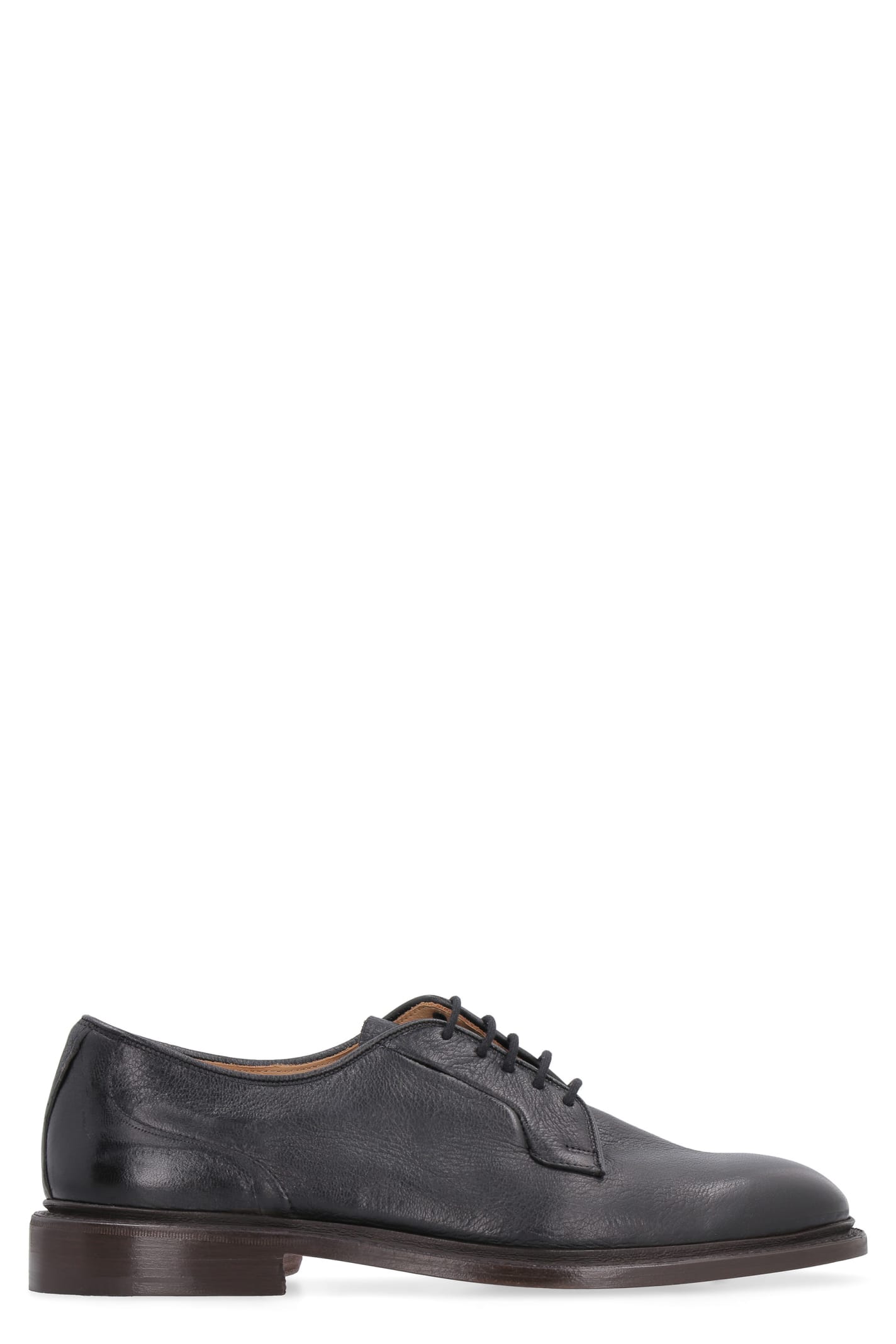 Tricker's Robert Leather Derby Shoes In Black