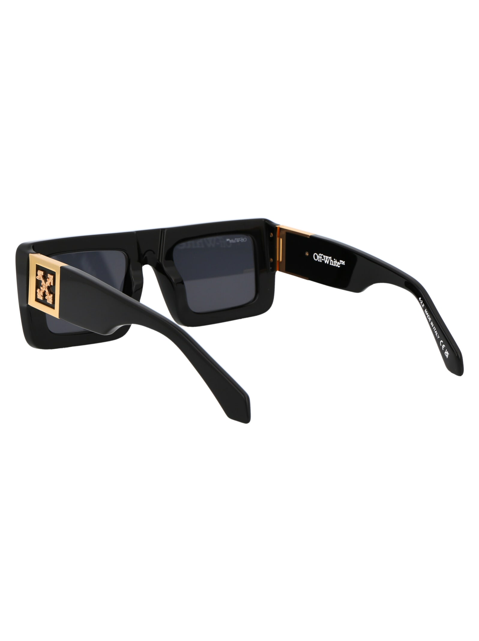 Shop Off-white Leonardo Sunglasses In 1007 Black