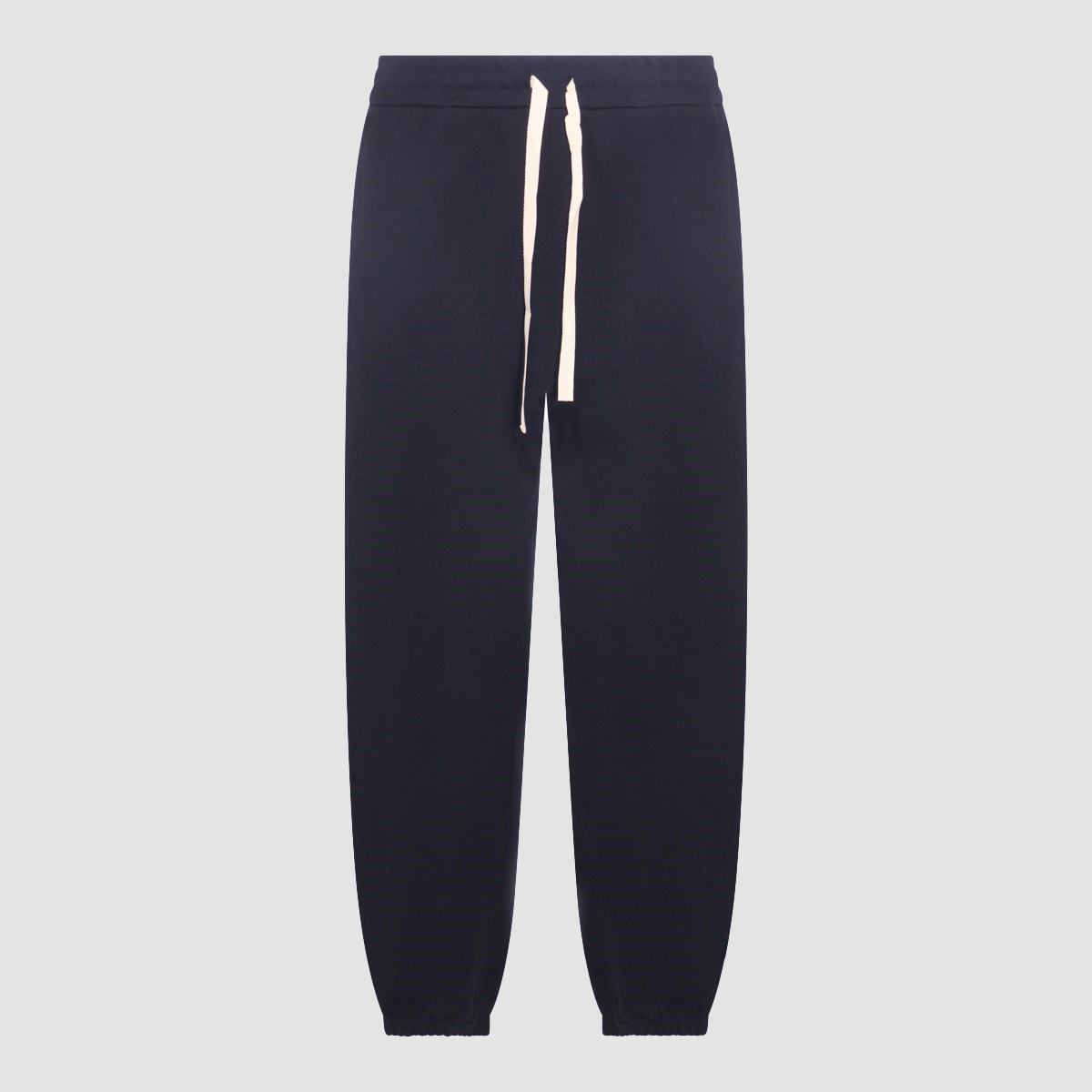 Shop Jil Sander Midnight Cotton Track Pants In Blue