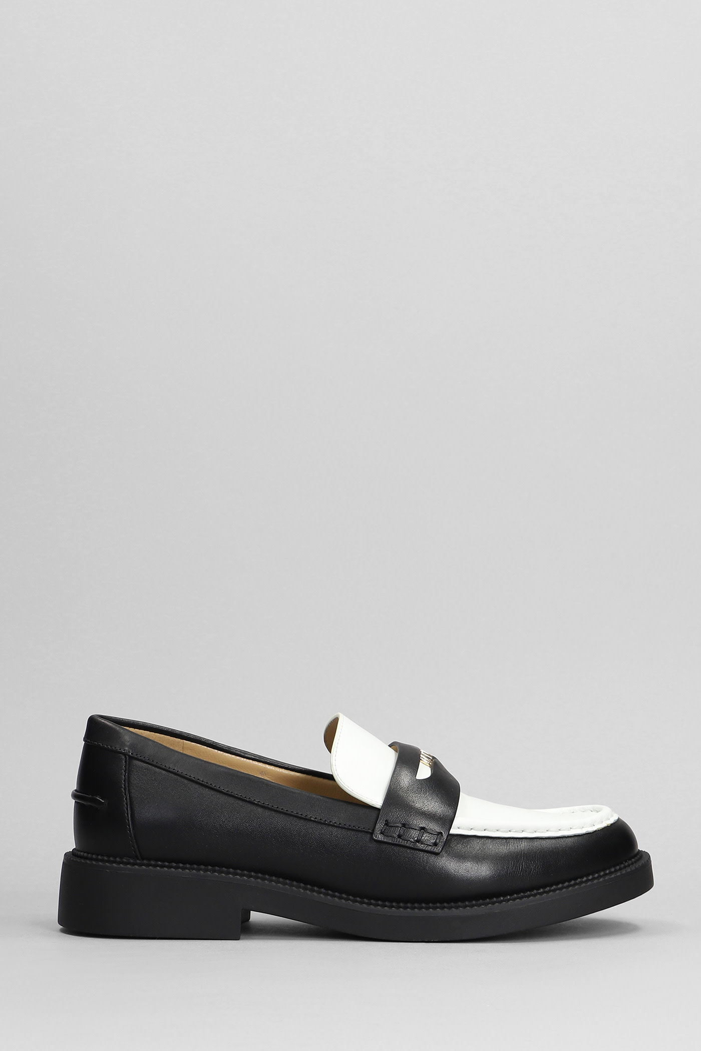 Shop Michael Kors Eden Loafer Loafers In Black Leather