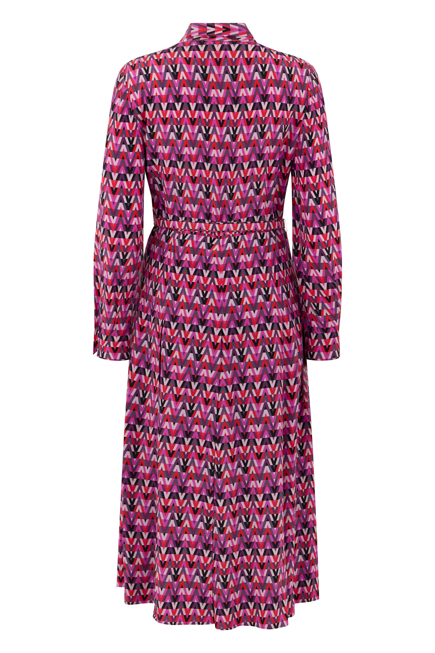 Valentino Long Elegant Dress With Long Sleeves In Multi