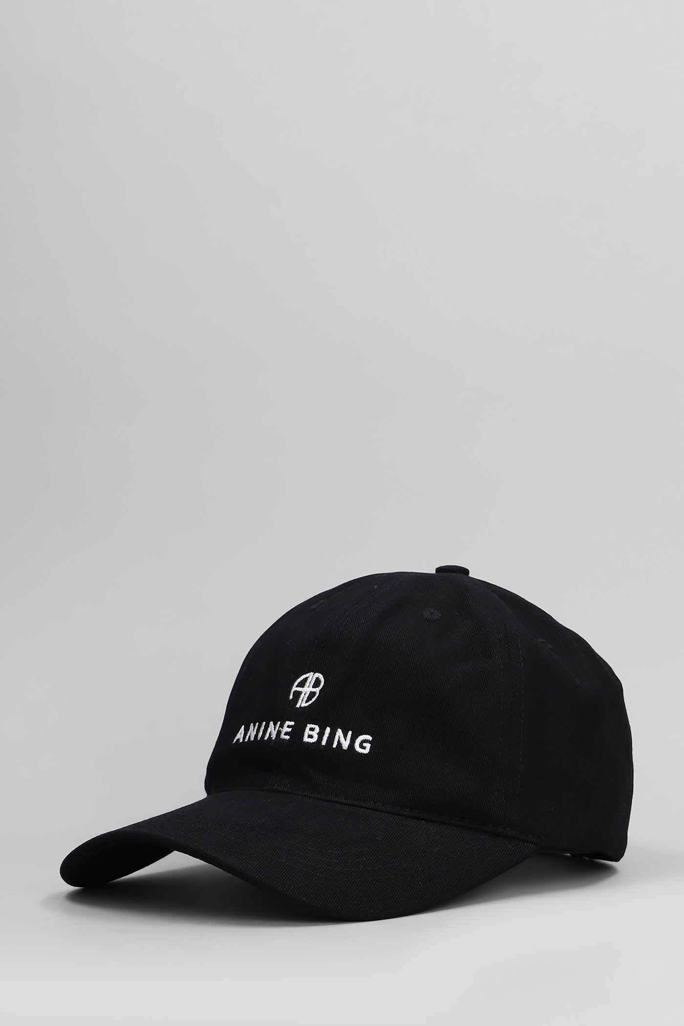 Anine Bing Embroidered Jeremy Baseball Cap In Black