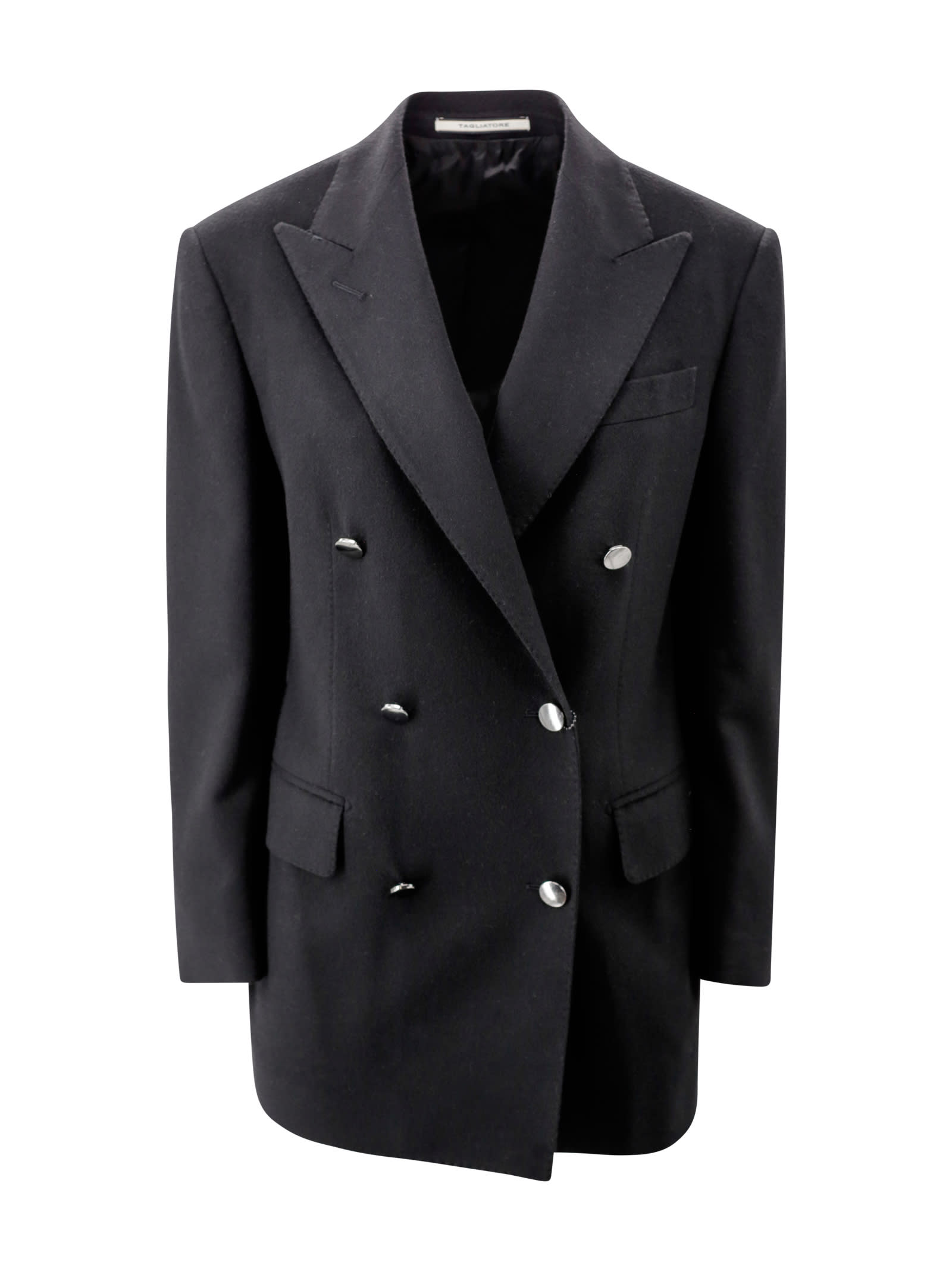 Shop Tagliatore Cashmere Blazer In Grey