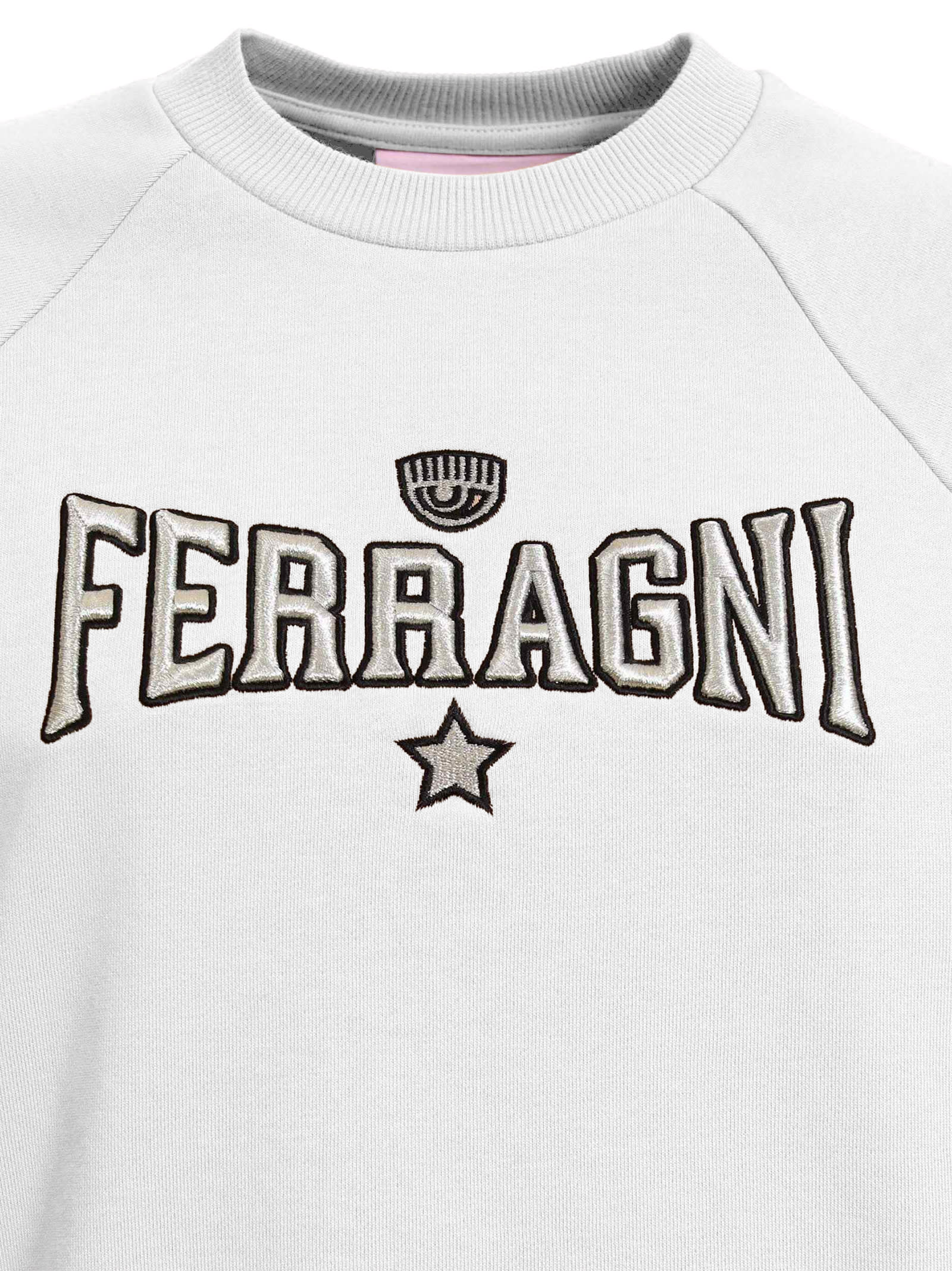 Shop Chiara Ferragni White Sweatshirt