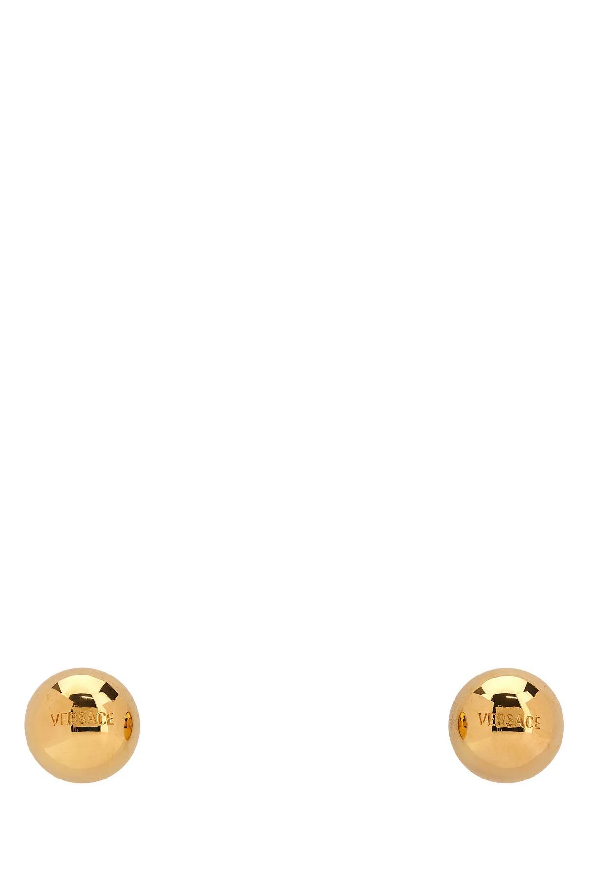 Golden Metal Earrings