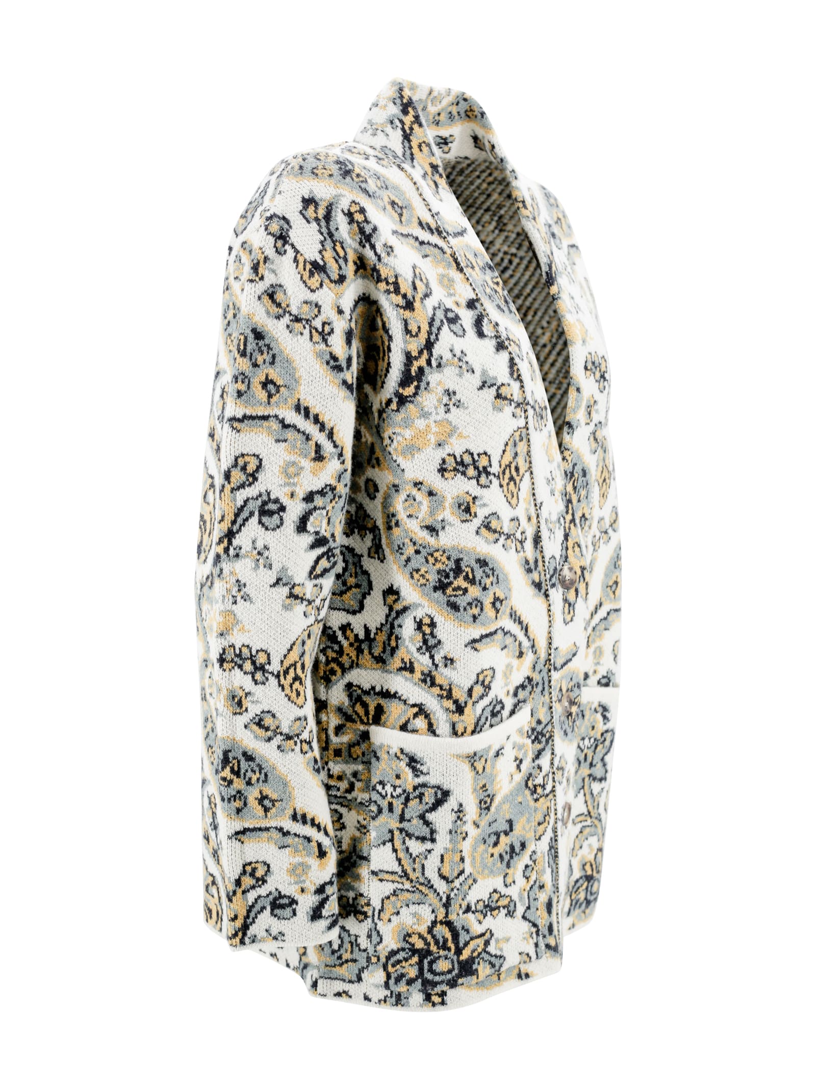 Shop Etro Floral-jacquard Cardigan