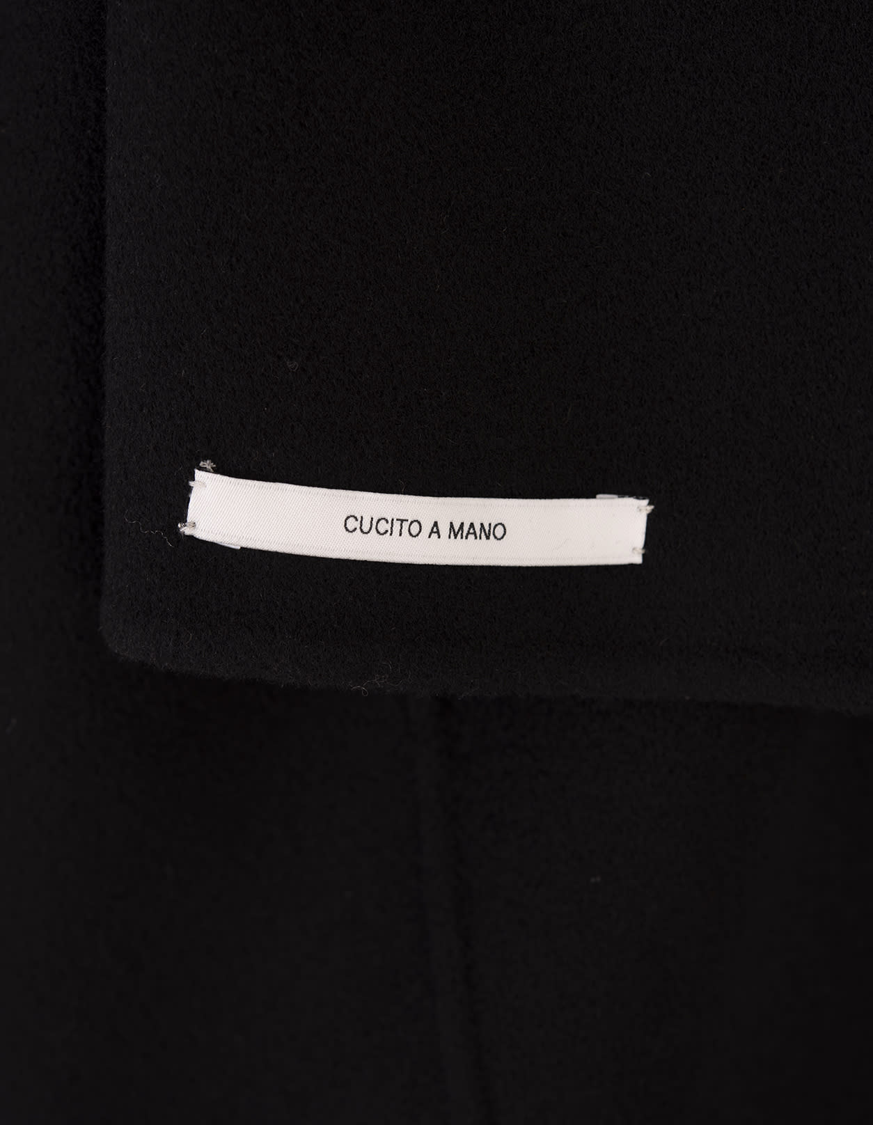 Sportmax Wool Double-breasted Coat With Structured Silhouette In Black