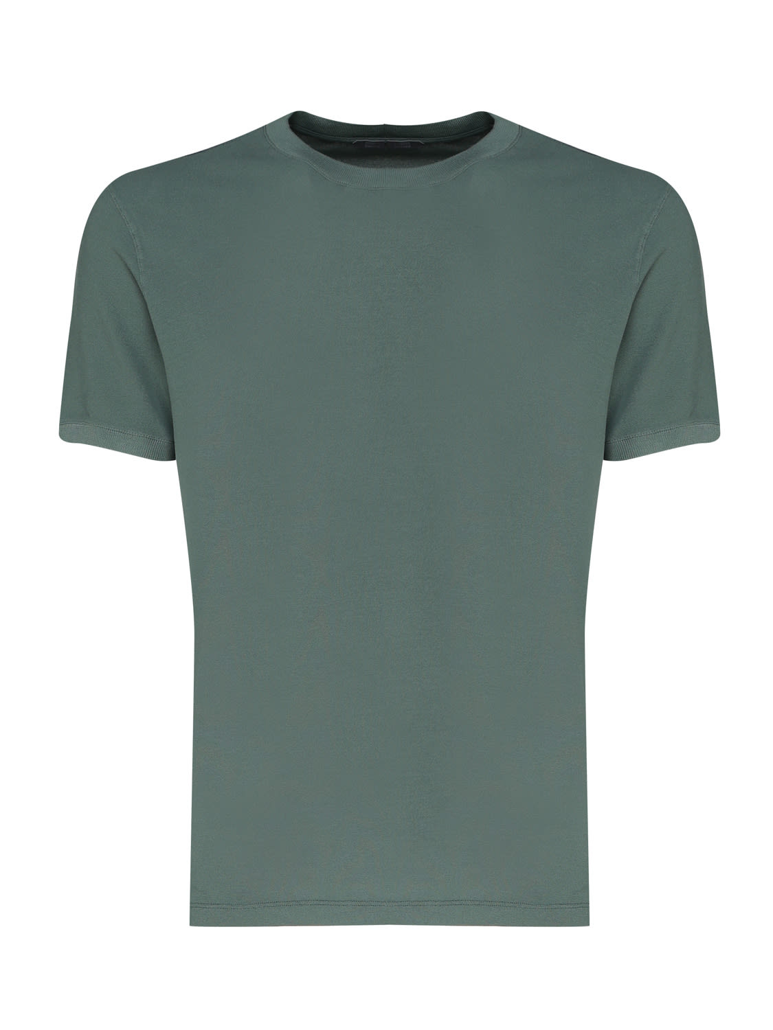 Zanone T-shirt In Cotone In Green