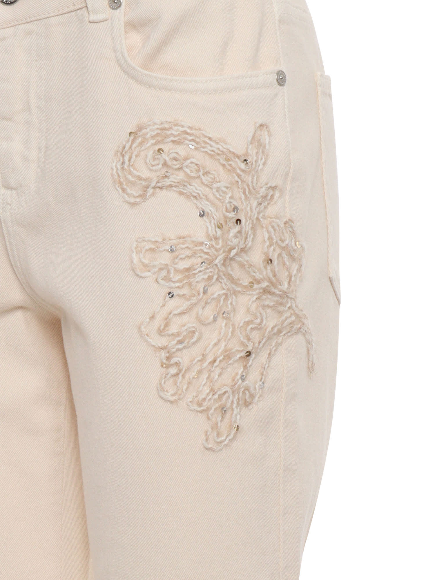 Shop Ermanno Ermanno Scervino Trousers In Yellow