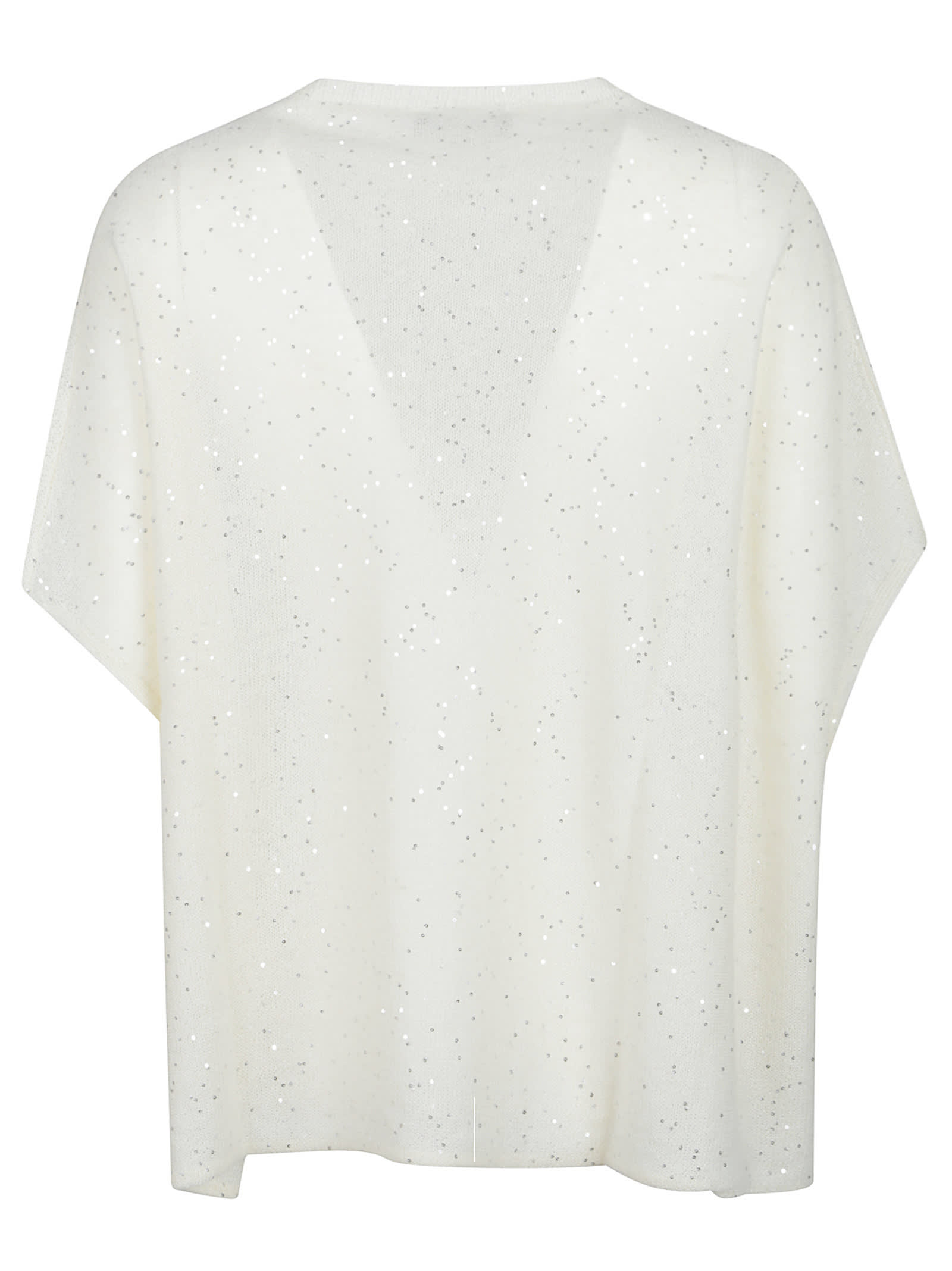 Fabiana Filippi Round Neck Sweater In Gray