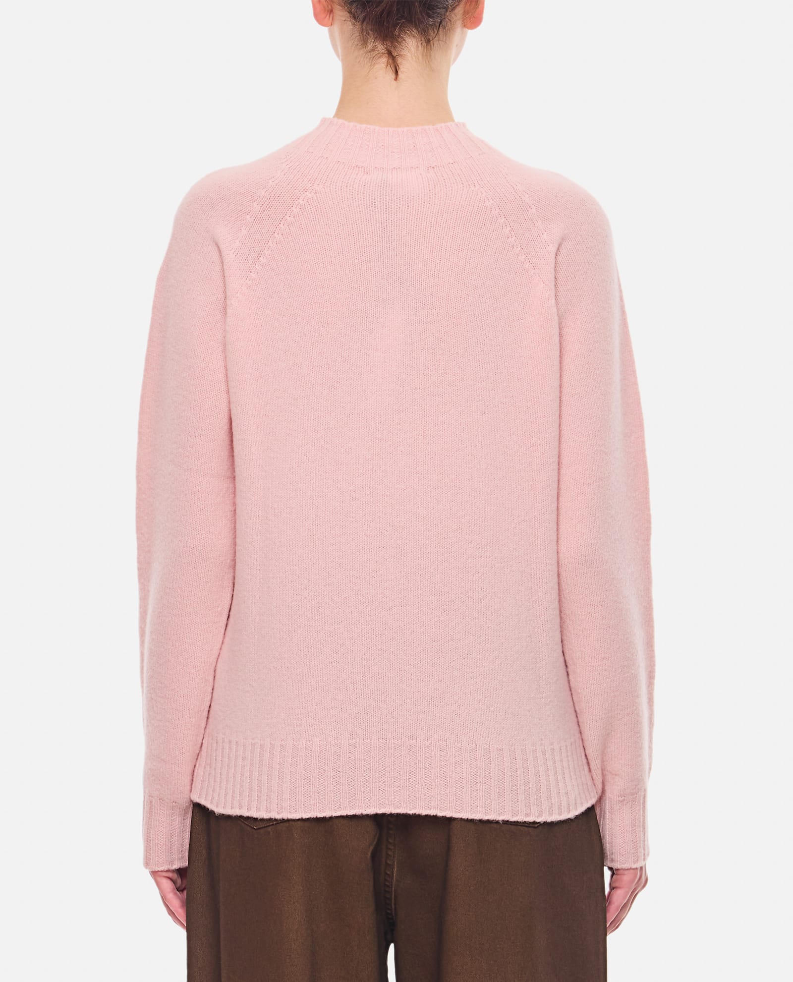 Shop Drumohr Long Sleeves Crewneck Sweater In Pink