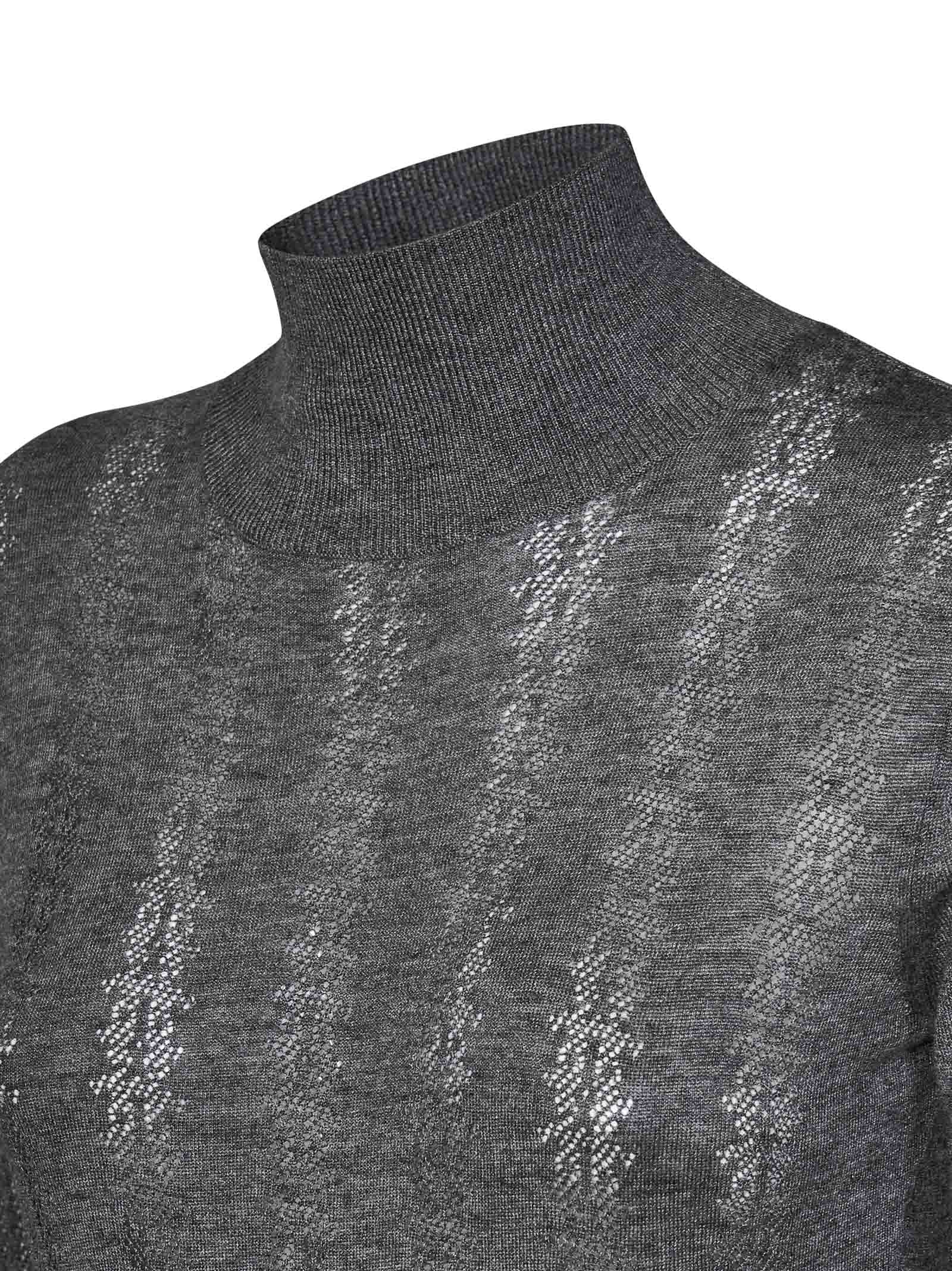 Shop Max Mara Maxmara Studio Zenica Sweater In Grey