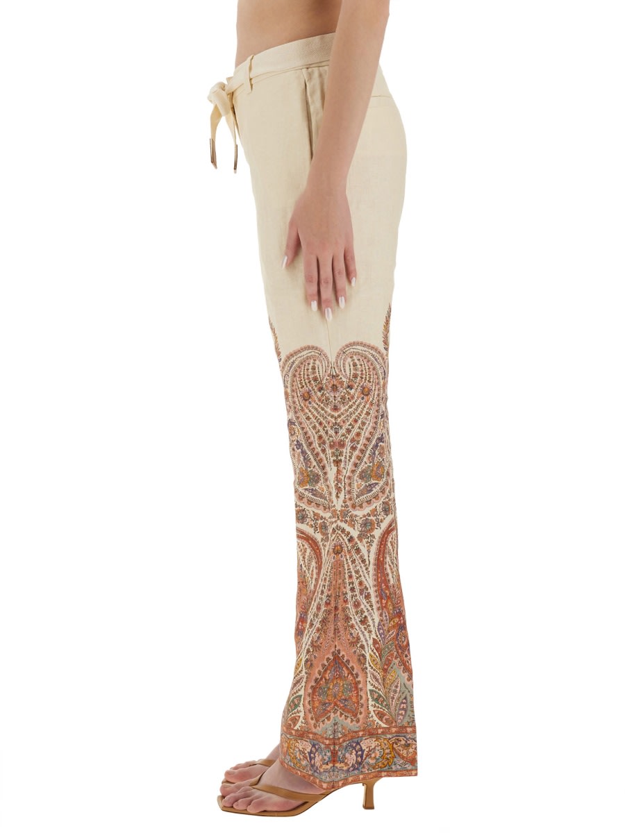 Zimmermann Rhiannon Paisley-print Trousers In Neutral