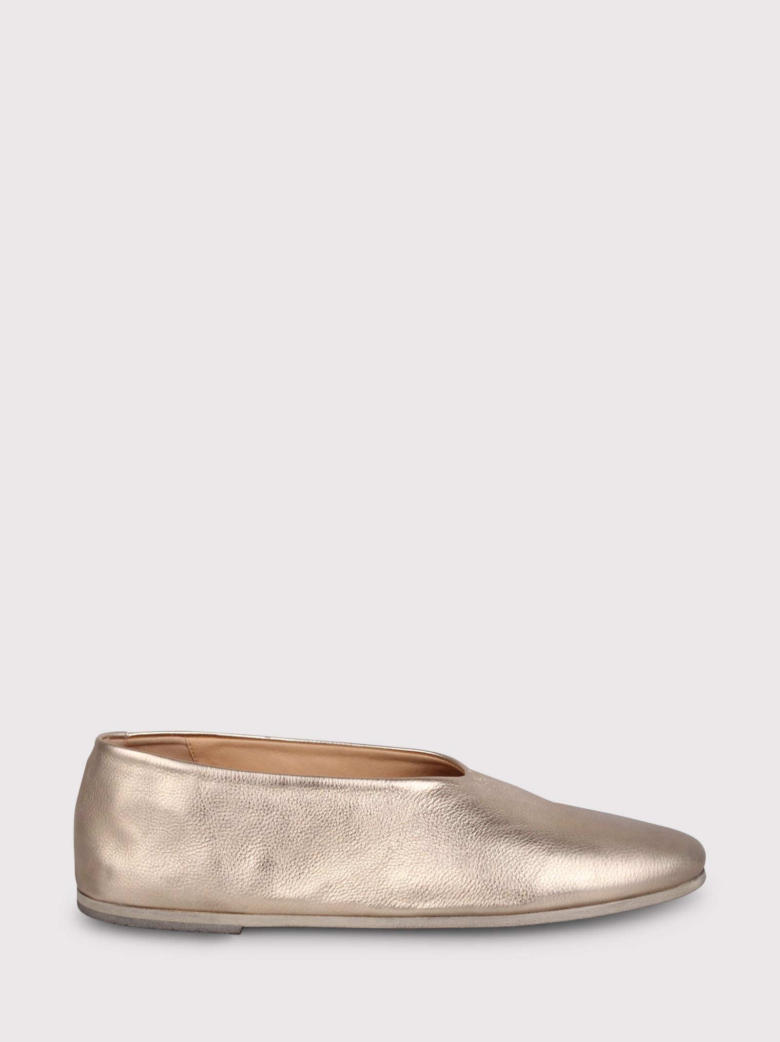Marsèll Marsell Almond Toe Ballerina Shoes In White