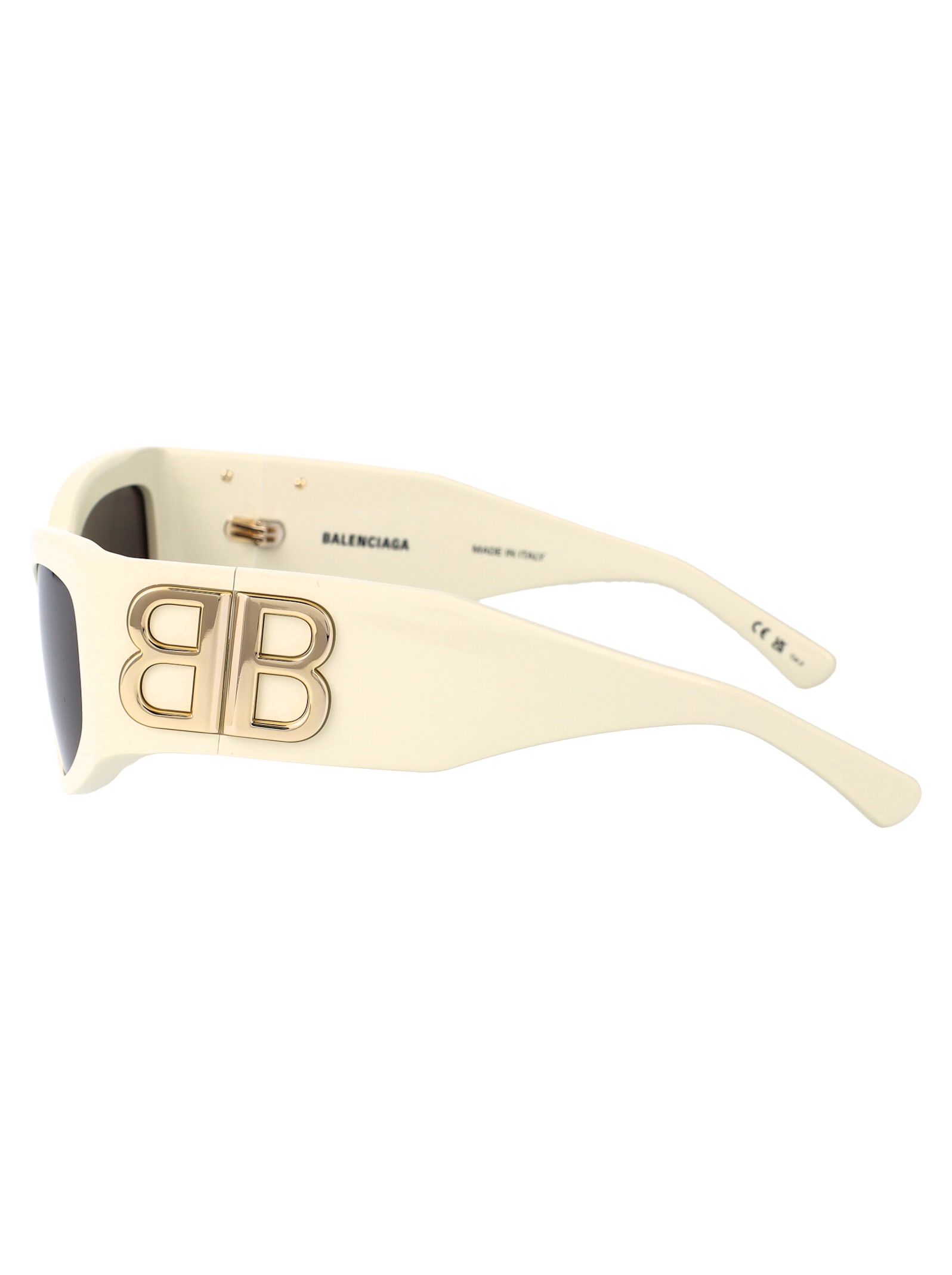 Balenciaga Bb0321s Sunglasses In Ivory-ivory-grey