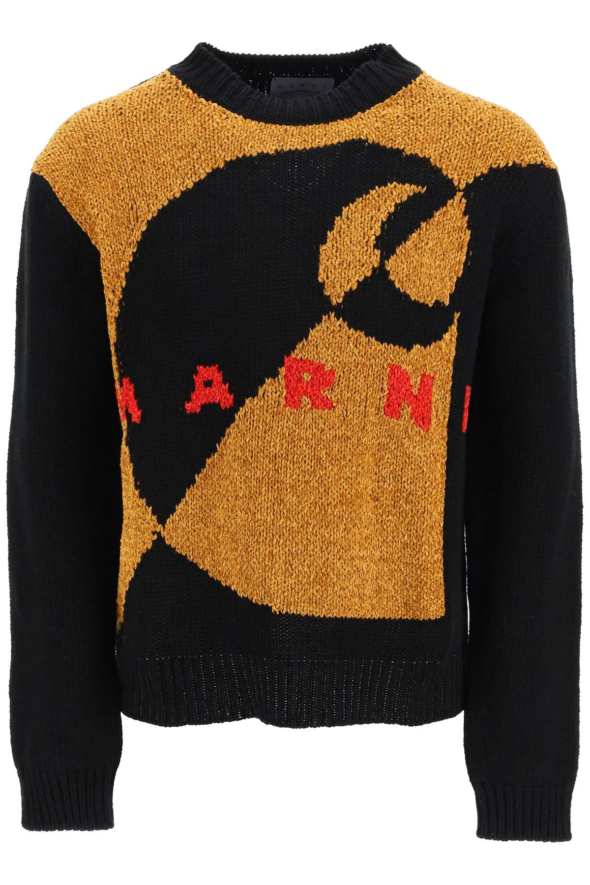 Marni Black Carhartt Wip Edition Graphic Sweater In Black