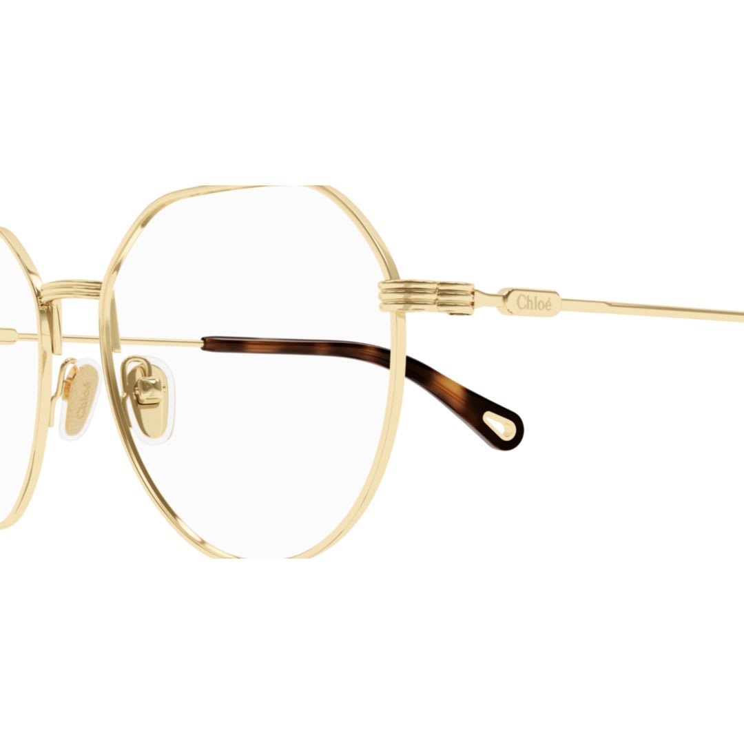 Chloé Ch0180o005 Gold Gold Transparent In Gold