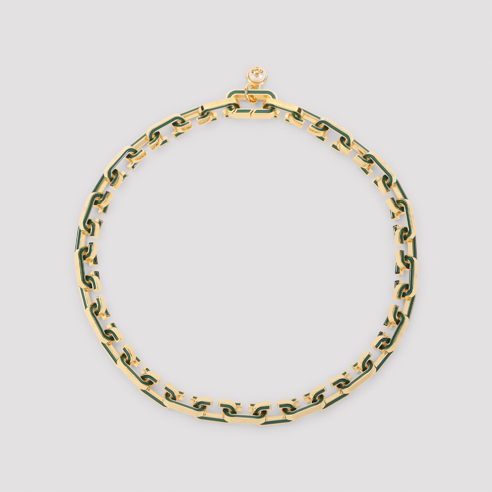 Casablanca Enamel C Link Necklace Men In Gold
