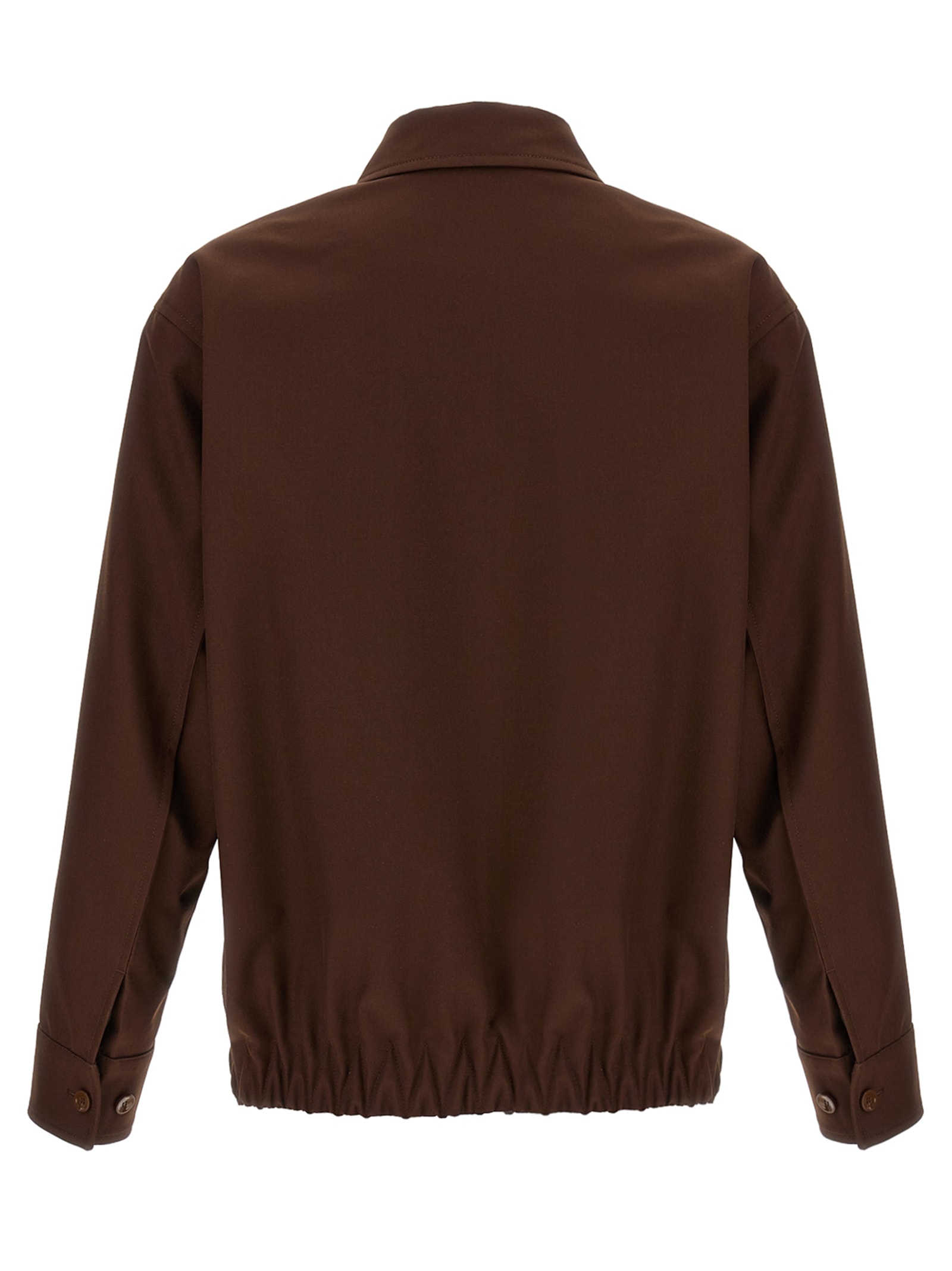 Gucci Wool Bomber-style Jacket In Brown