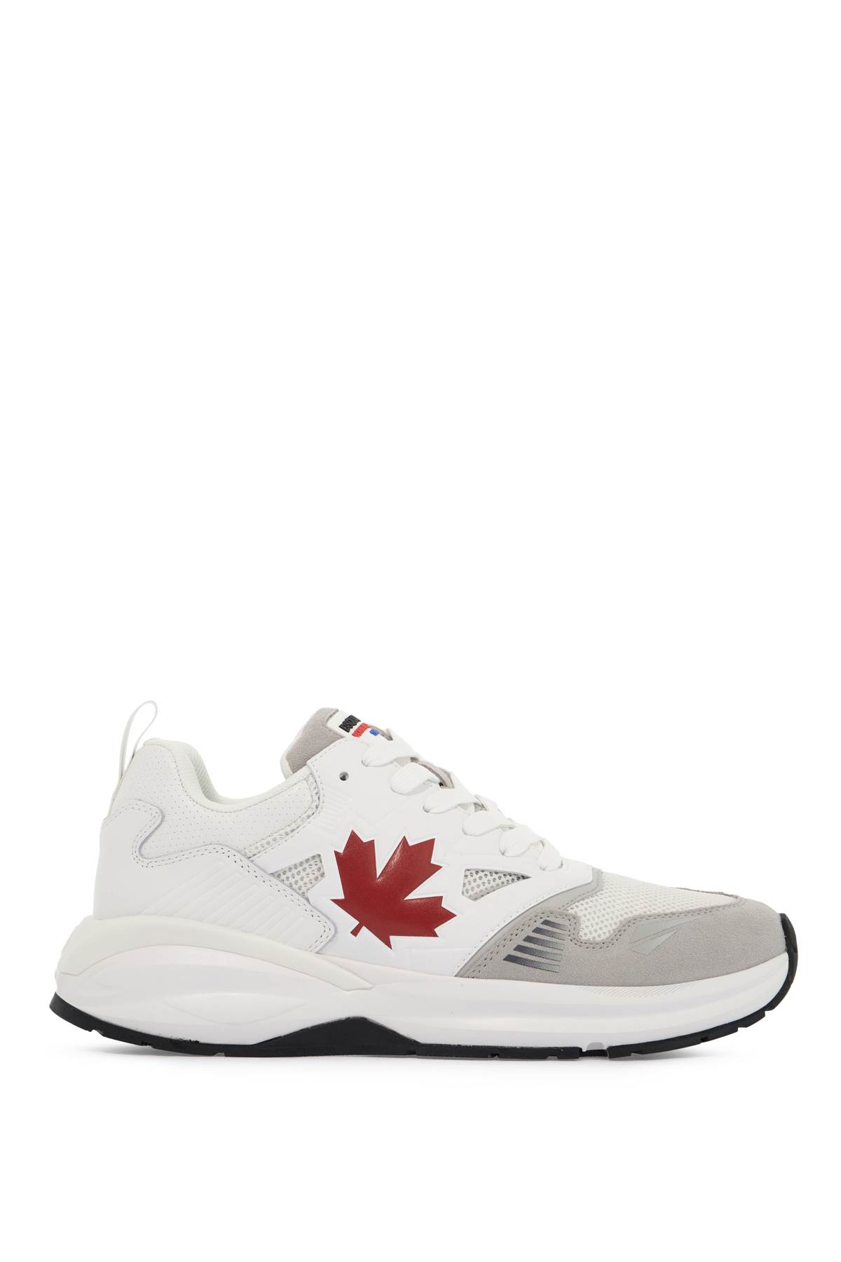 Shop Dsquared2 Dash Sneakers Running In Bianco+rosso (white)