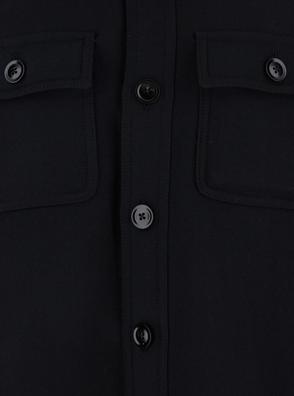 Tom Ford Button-up Cashmere Overshirt In Black