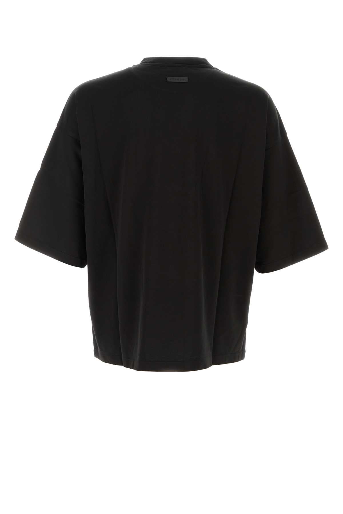 Fear Of God Short-sleeve Crewneck T-shirt In Black