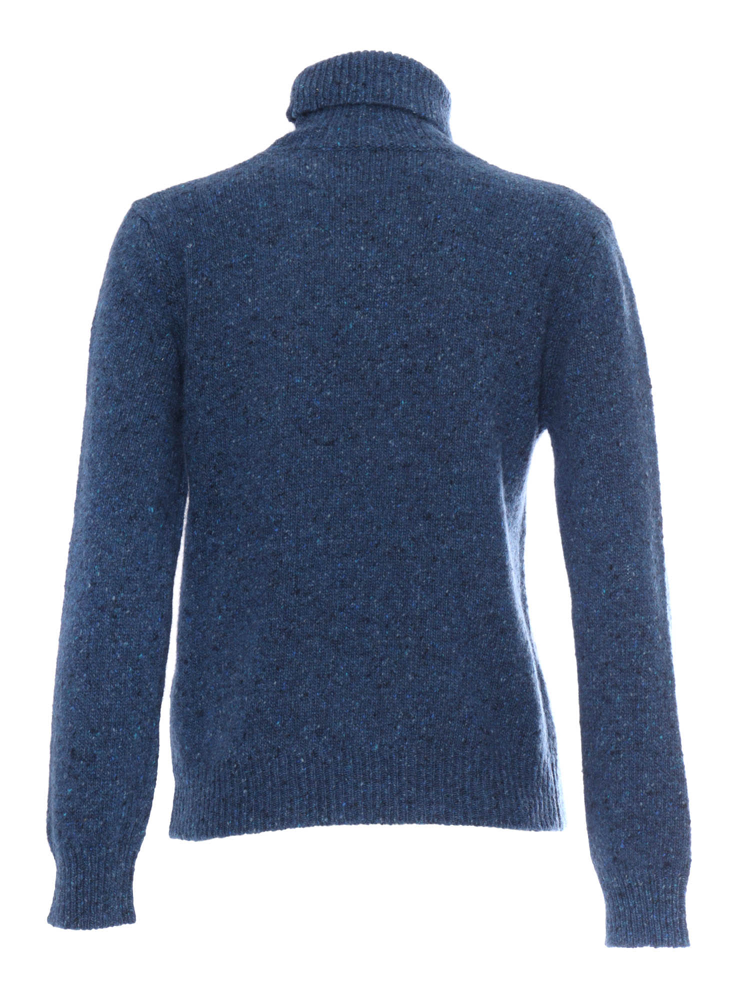 Kangra Cashmere Regular Fit Turtleneck Sweater In Blue