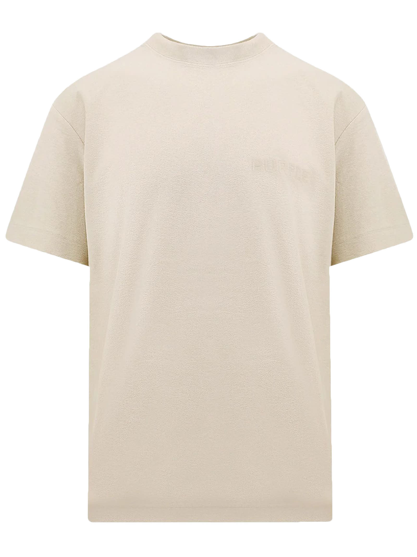 Shop Purple Brand T-shirts And Polos Beige