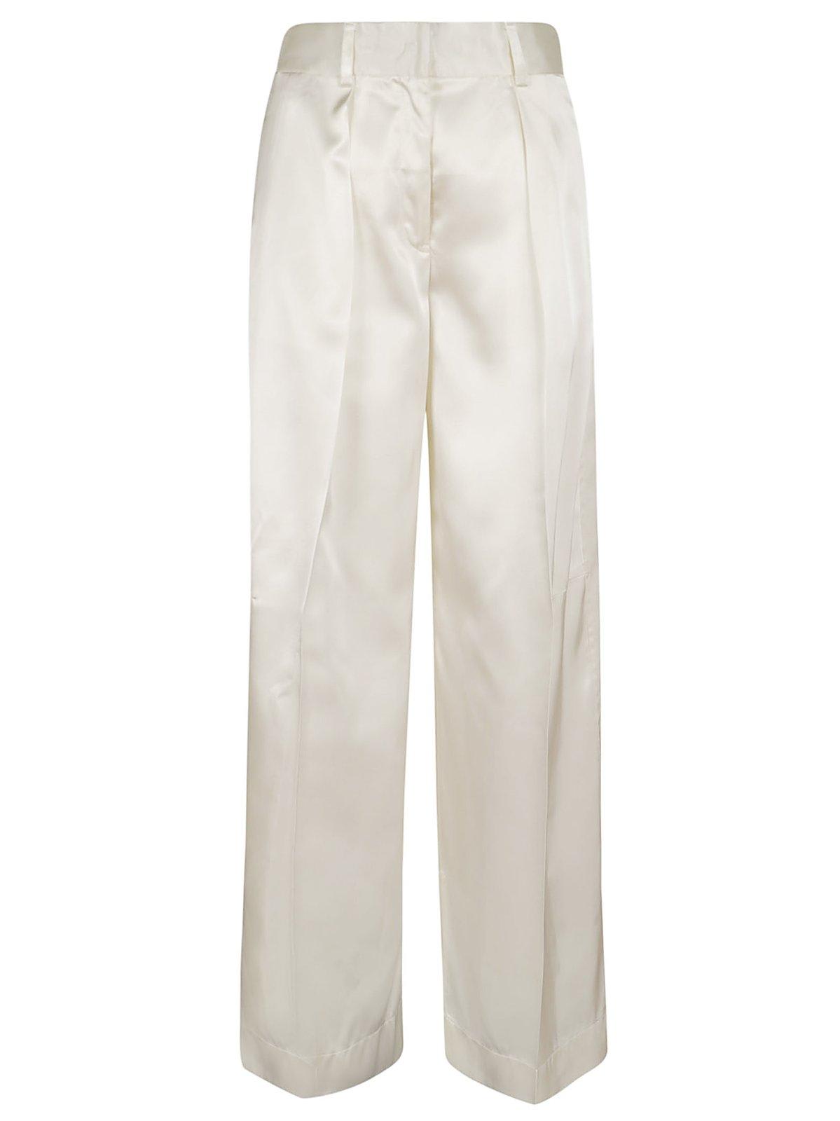 Jil Sander Pants Woman Color Natural In Porcelain