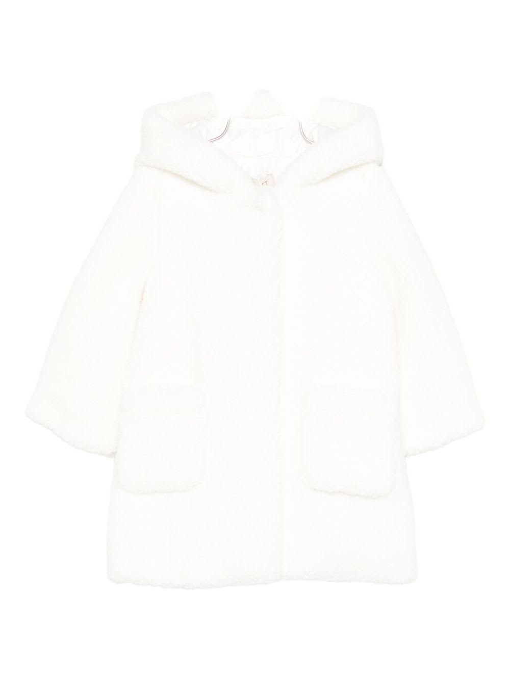 Twinset Kids Padded Down Jacket In White