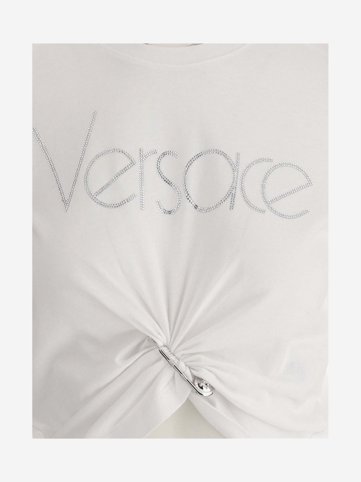 Shop Versace 1978 Re-edition T-shirt With Logo In White