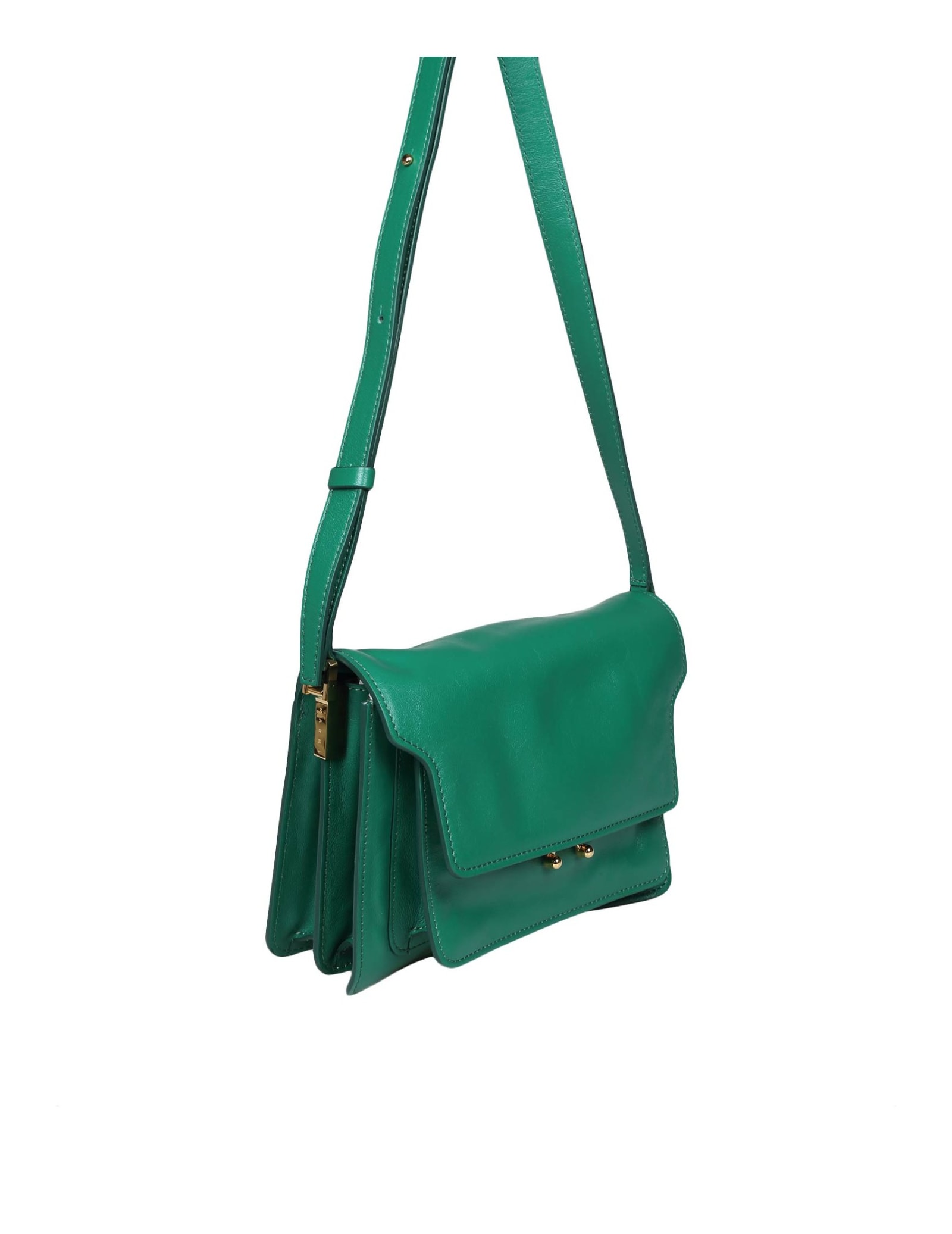 Marni Green Soft Mini Trunk Bag