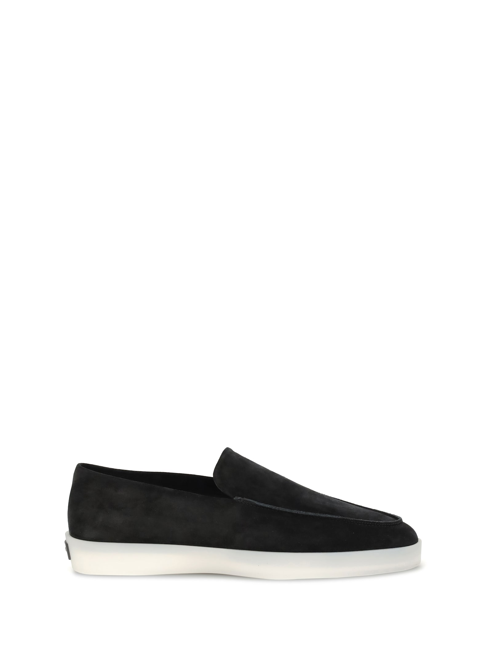 Fear Of God Suede Loafers With Rubber Sole And Round Toe In Black