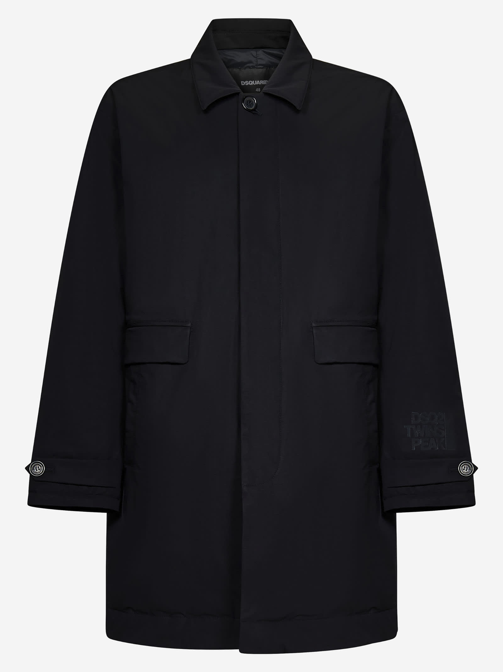 Dsquared2 Hidden Button Trench Coat