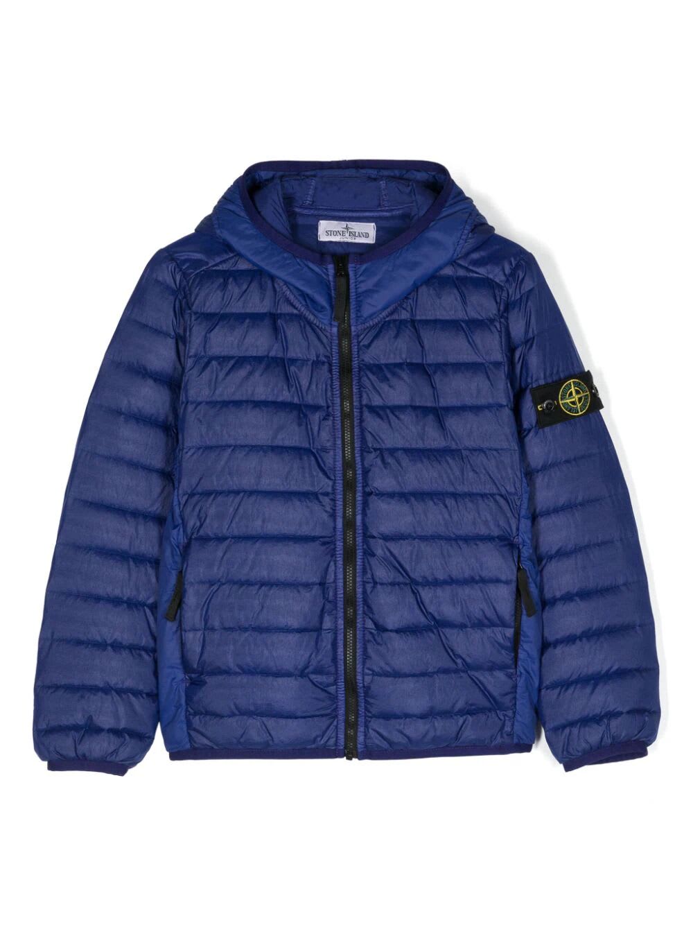 Shop Stone Island Junior Puffer Jacket In Bright Blue
